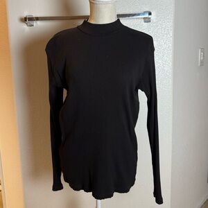 Uniqlo Dark Ribbed Long Sleeve Shirt